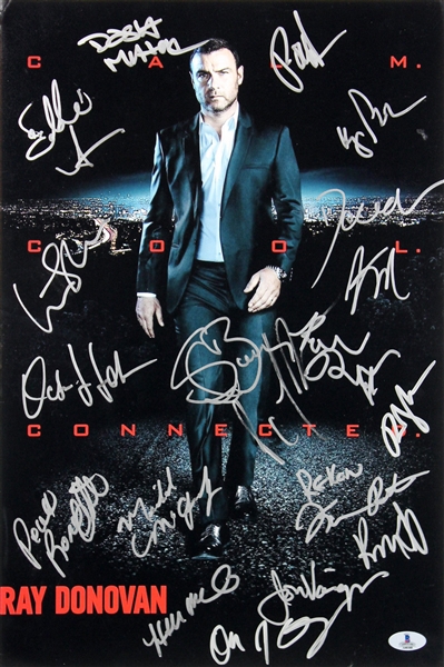 "Ray Donovan" Cast Signed 12" x 18" Color Photo w/ 19 Signatures (BAS/Beckett)