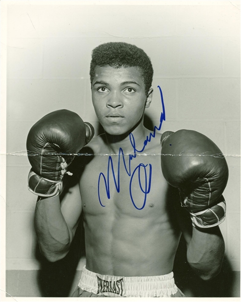 Muhammad Ali Signed Original 8" x 10" Cassius Clay Photograph (Beckett/BAS Guaranteed)