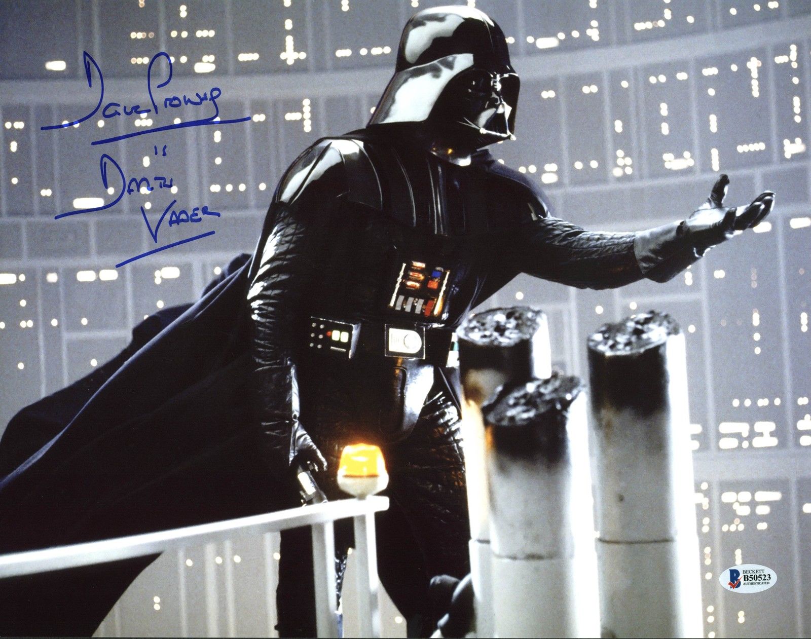 darth vader signed memorabilia