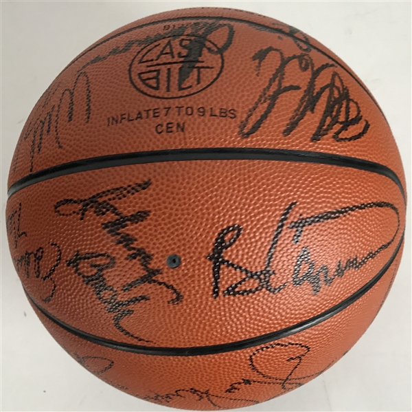 Lot Detail - 1992/93 NBA Champion Chicago Bulls Team Signed Basketball ...