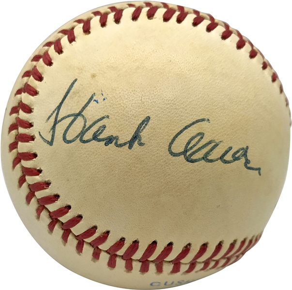 Outfield Legends Multi-Signed OAL Baseball w/ Snider, Mays & Aaron! (JSA)