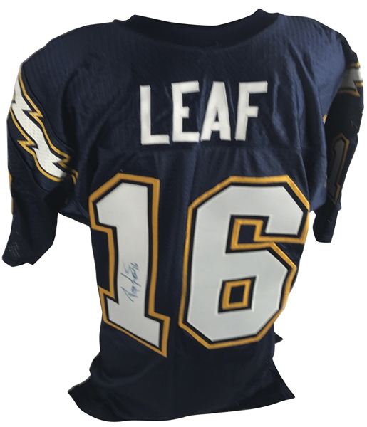 Ryan Leaf Signed PROLINE Chargers Jersey (JSA)