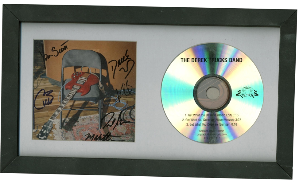 The Derek Trucks Band Signed CD Cover Display (Beckett/BAS Guaranteed)