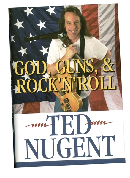 Ted Nugent Signed & Hand Sketched "God, Guns & Rock N Roll" Book (Beckett/BAS Guaranteed)