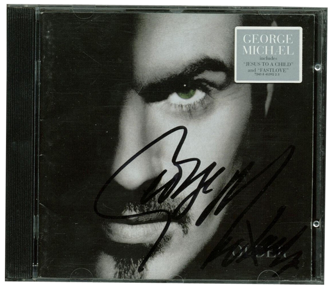 George Michael Rare Signed "Older" CD Cover (Beckett/BAS Guaranteed)
