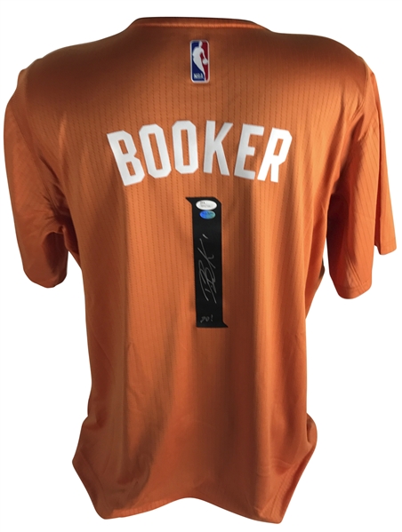 Devin Booker Signed Phoenix Suns Jersey w/ "70 pts" Inscription (JSA)