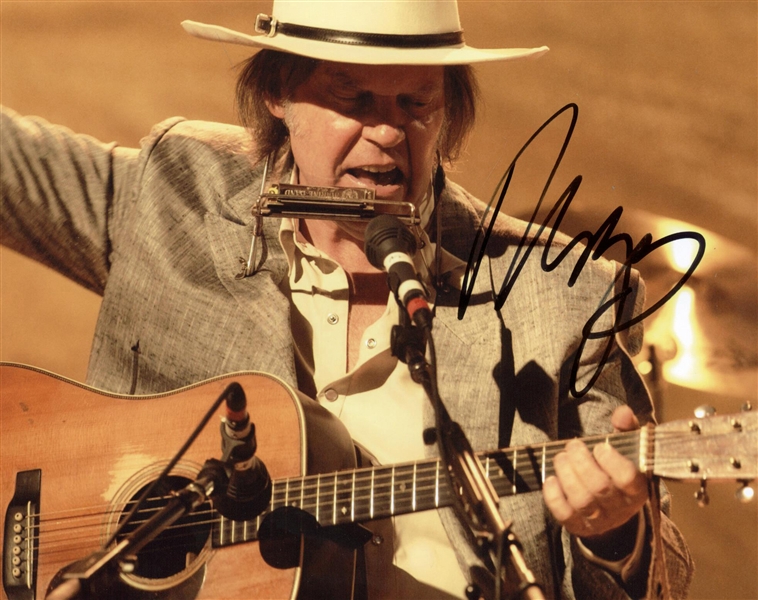 Neil Young Signed 8" x 10" Color Photograph (JSA)
