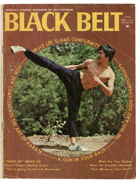Lot Detail - Bruce Lee ULTRA-RARE Signed Black Belt Karate Magazine