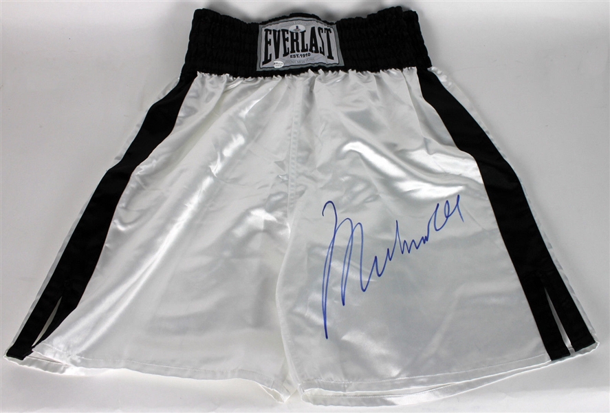 Muhammad Ali Signed Everlast Boxing Trunks w/ MASSIVE Autograph! (OA & BAS/Beckett)