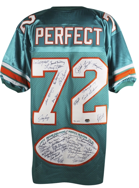 1972 Dolphins Team-Signed Perfect Season Jersey w/ Incredible 47 Signatures! (Fanatics)