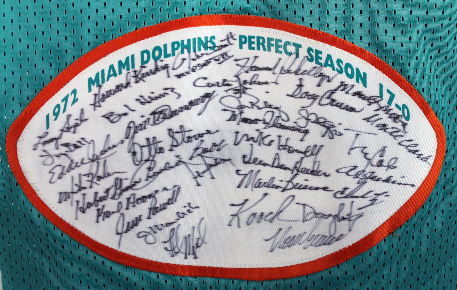 Tim Foley and Hubert Ginn, members of Dolphins undefeated 1972