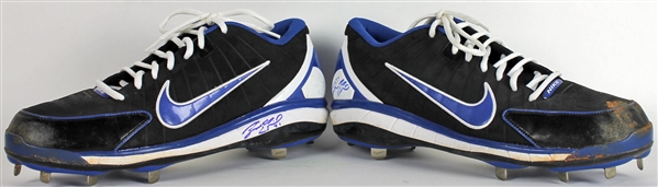 Zack Greinke Game Used Nike Cleats From 2009 Cy Young Season! (BAS/Beckett)