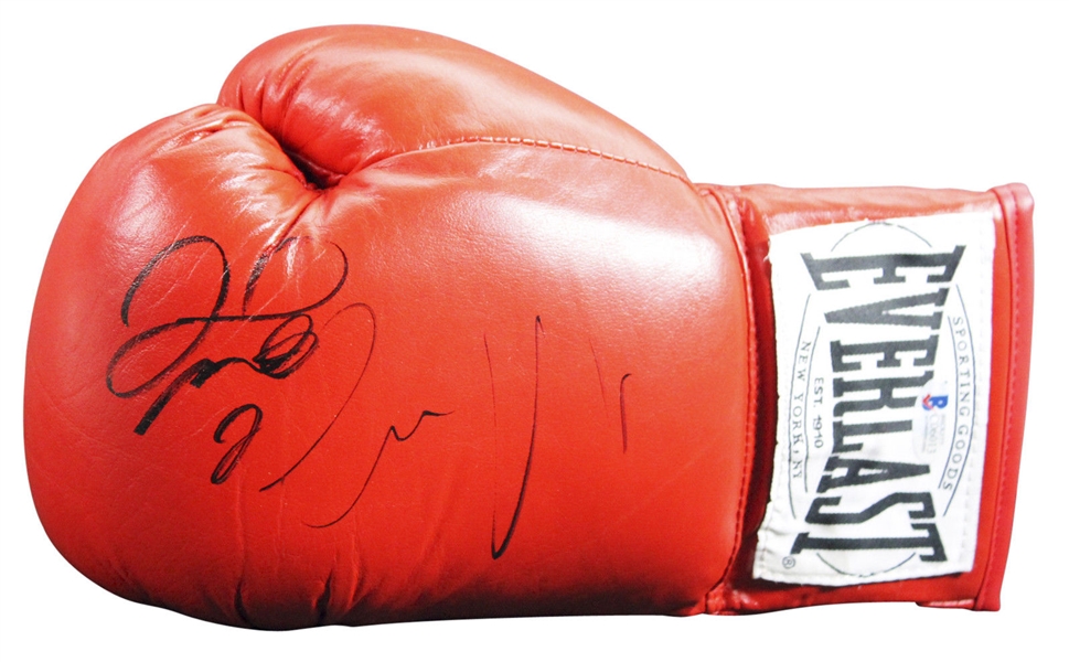 Superfight: Conor McGregor & Floyd Mayweather Jr. Signed Everlast Boxing Glove (BAS/Beckett)