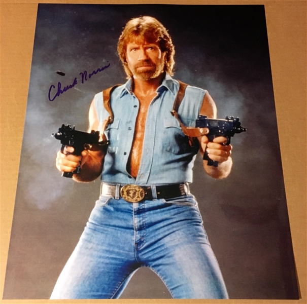 Chuck Norris Signed 16" x 20" Photograph (BAS/Beckett Guaranteed)