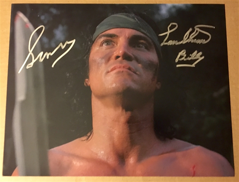 Sonny Landham Signed & Inscribed 16" x 20" Photo from "Predator" (BAS/Beckett Guaranteed)