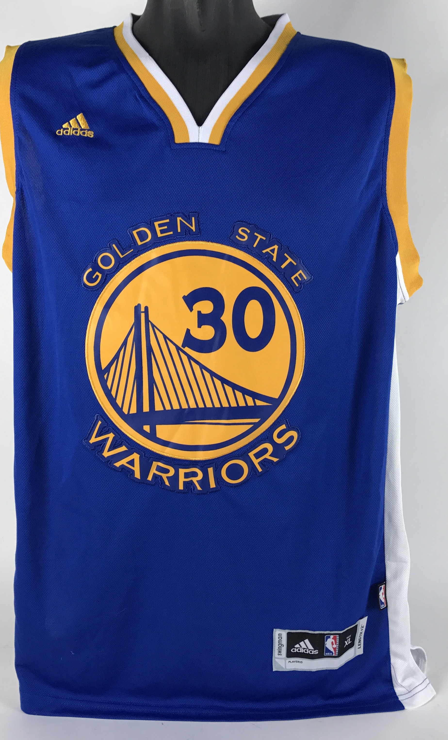 Lot Detail - Steph Curry Signed Golden State Warriors Adidas Swingman ...