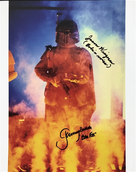 Star Wars: Jeremy Bulloch & Jason Wingreen Dual Signed 8" x 10" Color Photo (Beckett/BAS Guaranteed)