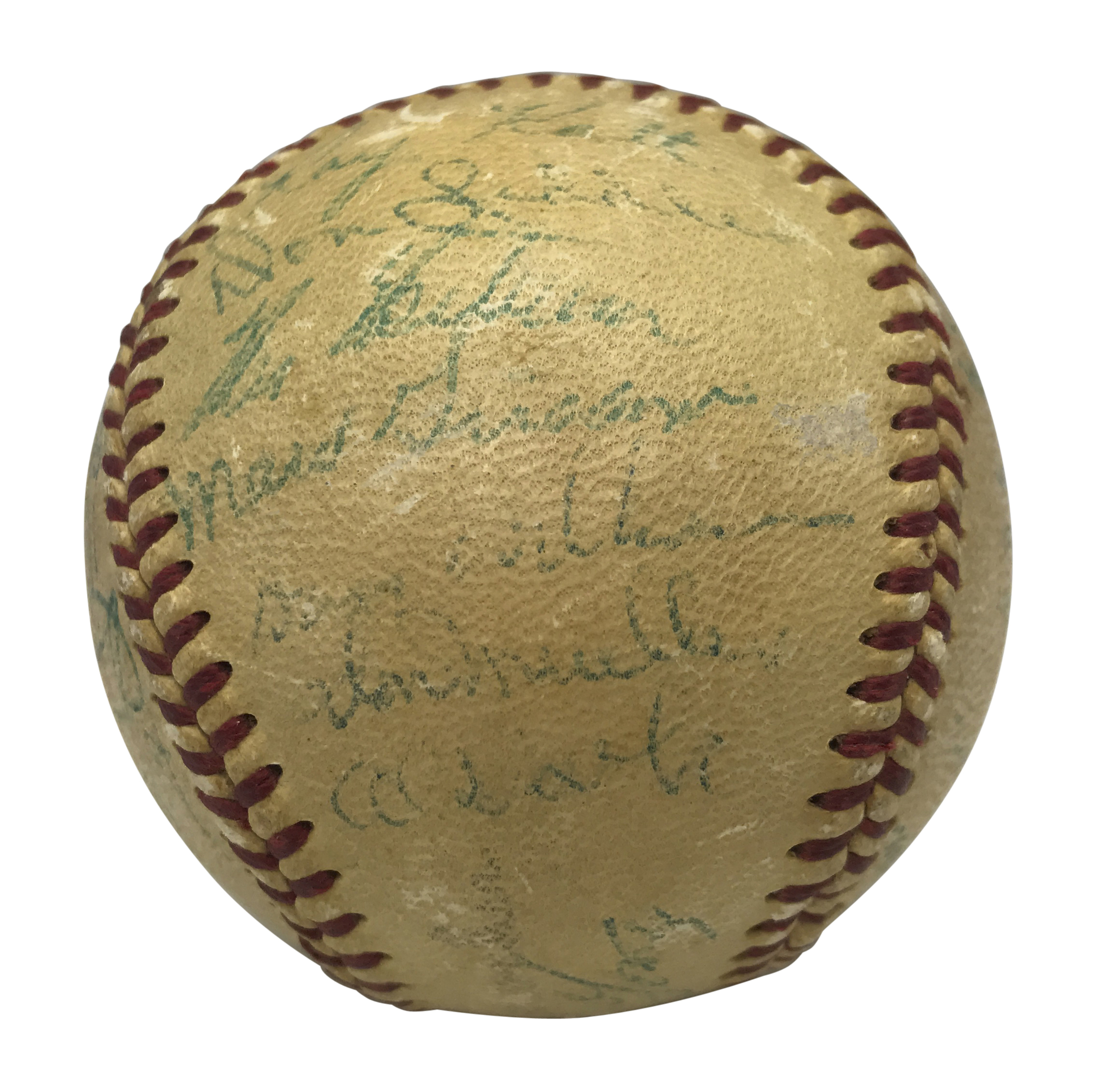 Lot Detail - 1954 New York Giants Team Signed ONL Baseball W/ Willie ...