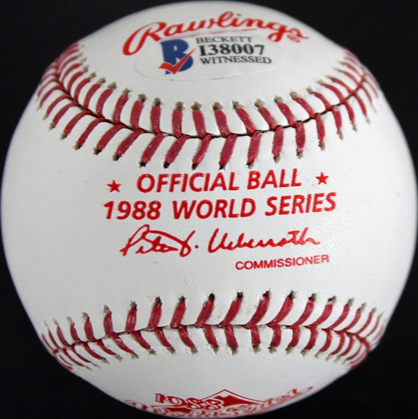 Lot Detail Vin Scully Signed Rawlings Official 1988 World Series