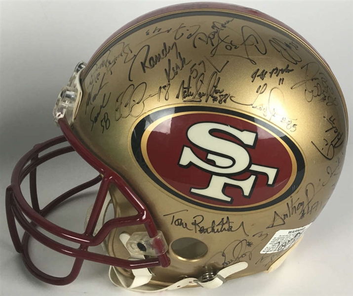 1996 49ers Team Signed PROLINE Helmet Young, Rice & Others (JSA)