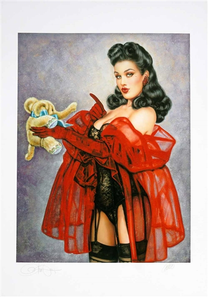 Olivia Art - Featuring Model Dita Von Teese; Signed by Artist Olivia