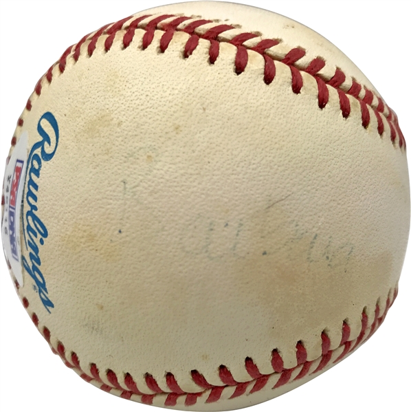 Barbara Bush Signed OAL Baseball (PSA/DNA)