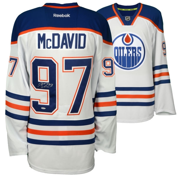 Connor McDavid Signed Official Reebok Edmonton Oilers Jersey (UDA)