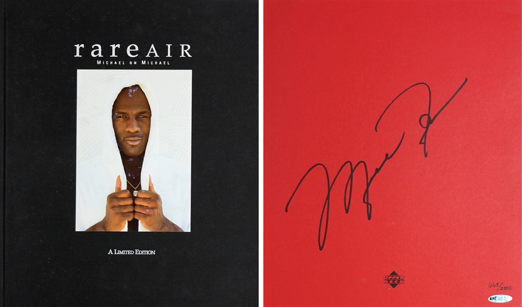 Michael Jordan Signed 1ST EDITION Ltd. Ed. "Rare Air" Hardcover Book (UDA)