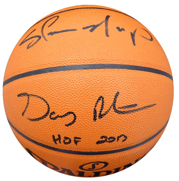 Super Sonics: Gary Payton & Shawn Kemp Signed Spalding NBA Basketball (PSA/DNA)