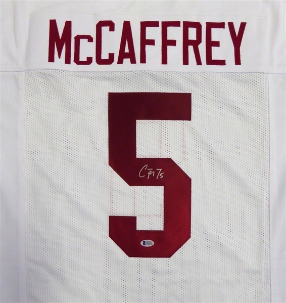 Lot Detail - Christian McCaffrey Signed Stanford Jersey (BAS/Beckett)