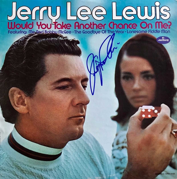 Jerry Lee Lewis Signed "Would You Take Another Chance on Me?" Record Album (Beckett/BAS Guaranteed)