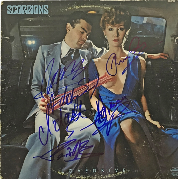 Scorpions Group Signed "Lovedrive" w/ 6 Signatures! (Beckett/BAS Guaranteed)