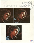 Bob Dylan Rare Signed 8 x 10 Magazine Photograph (PSA/DNA)