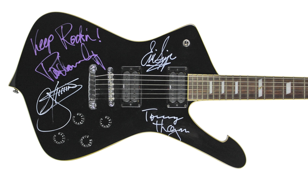 KISS: Group Signed Ibanez Iceman Guitar w/ 4 Signatures! (BAS/Beckett)