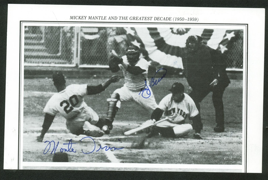 Lot Detail - Mickey Mantle & Joe DiMaggio Rare Dual Signed 4