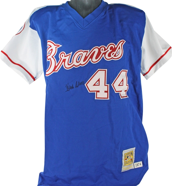 Hank Aaron Signed Atlanta Braves Jersey (JSA)
