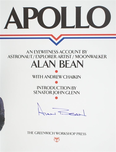 Alan Bean Signed First Edition 1999 "Apollo" Hardcover Book (Beckett/BAS Guaranteed)