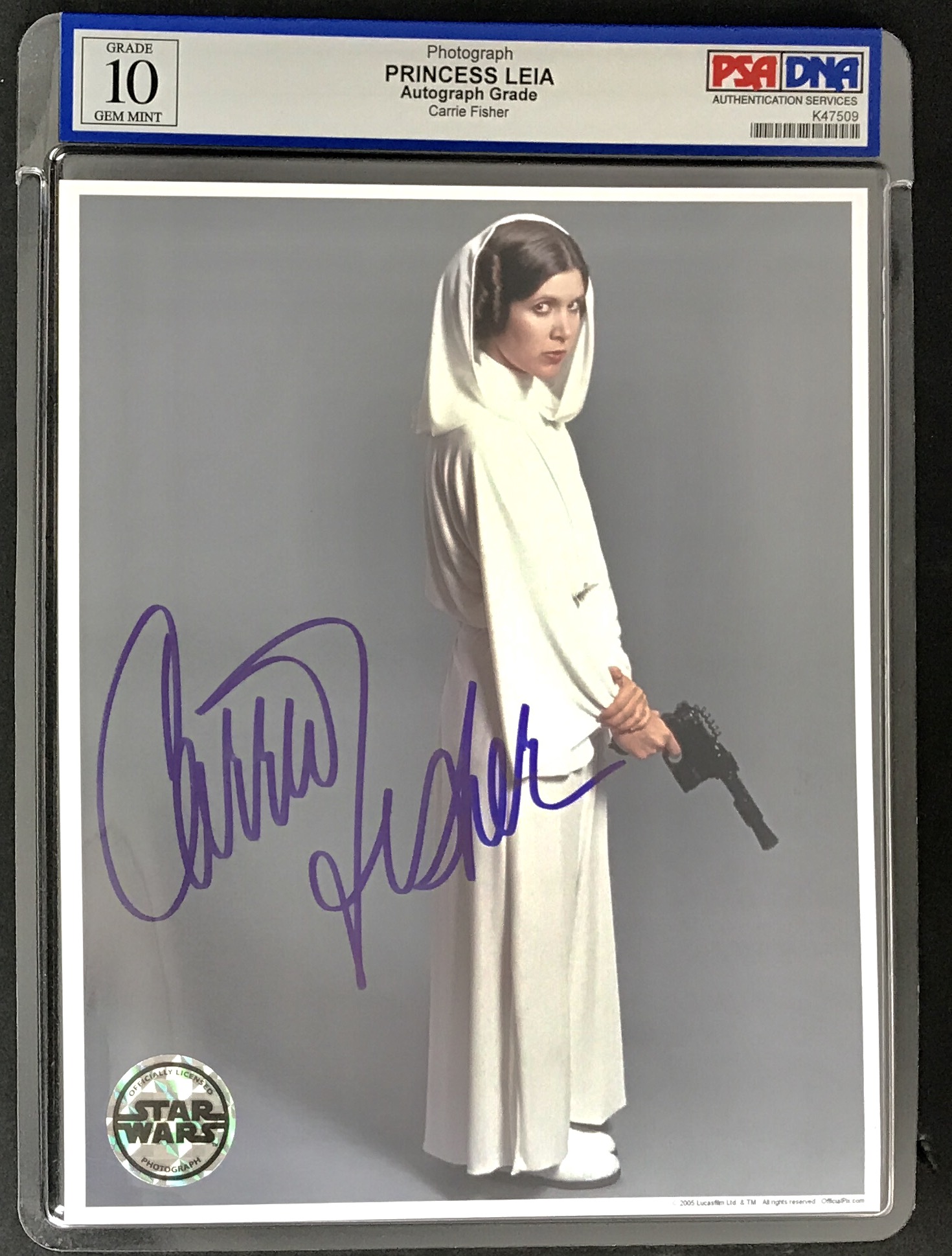 CARRIE FISHER 8" X 10" GLOSSY PHOTO REPRINT 