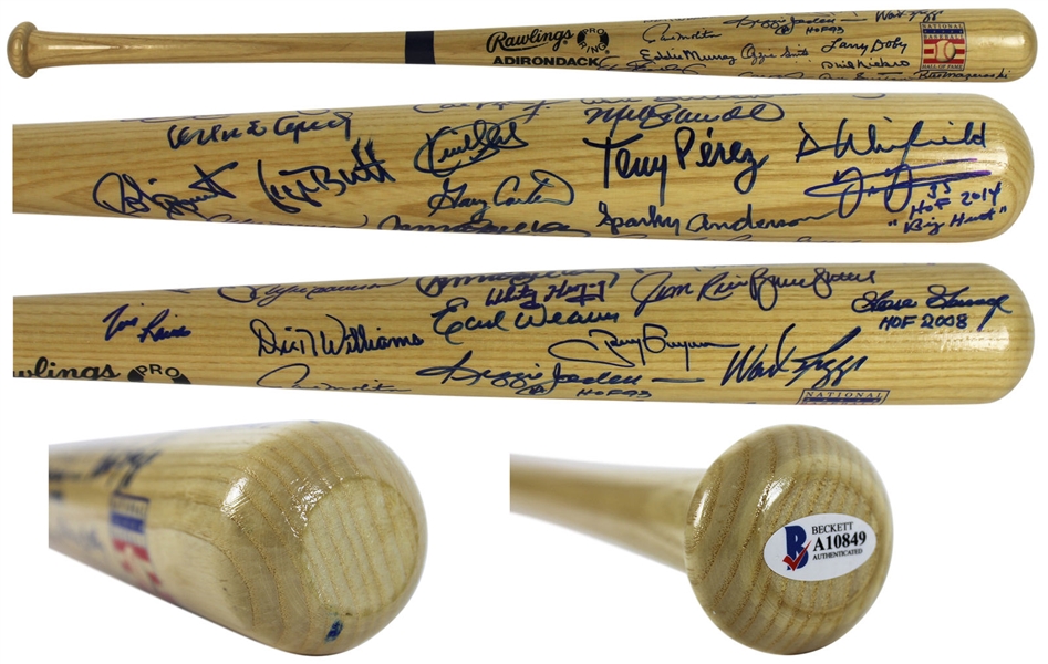 MLB Legends Multi-Signed Baseball Bat w/ Gwynn, Puckett, Ripken Jr. & Others! (BAS/Beckett)