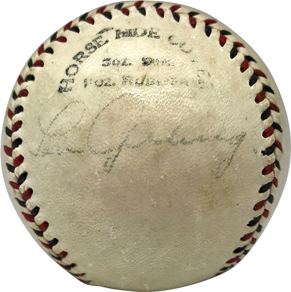 Lou Gehrig ULTRA-RARE Single Signed Baseball (PSA/DNA)