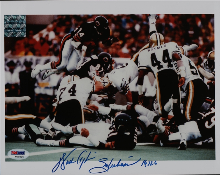 Walter Payton Signed 8" x 10" Photograph w/ "Sweetness 16726 Yards" Inscription (PSA/DNA)