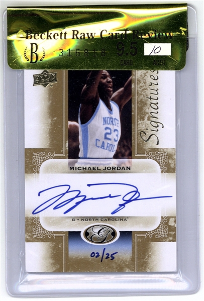 Michael Jordan Signed Upper Deck All Time Greats - BGS 9.5 w/ 10 Auto!