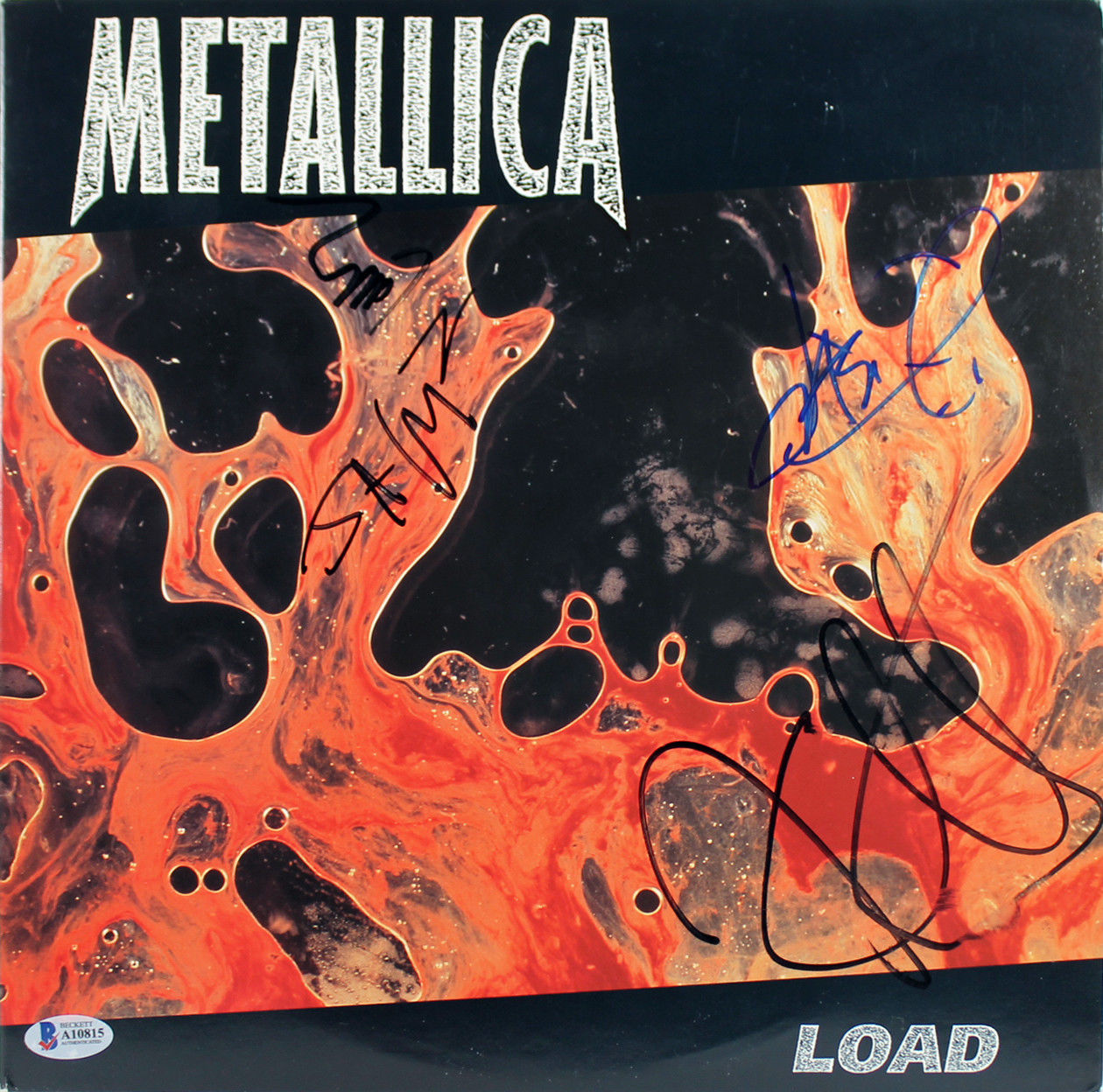 Lot Detail Metallica Group Signed Album Load Sigs BAS Beckett