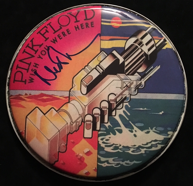 Pink Floyd: Nick Mason Signed "Wish You Were Here" Drumhead (Beckett/BAS Guaranteed)