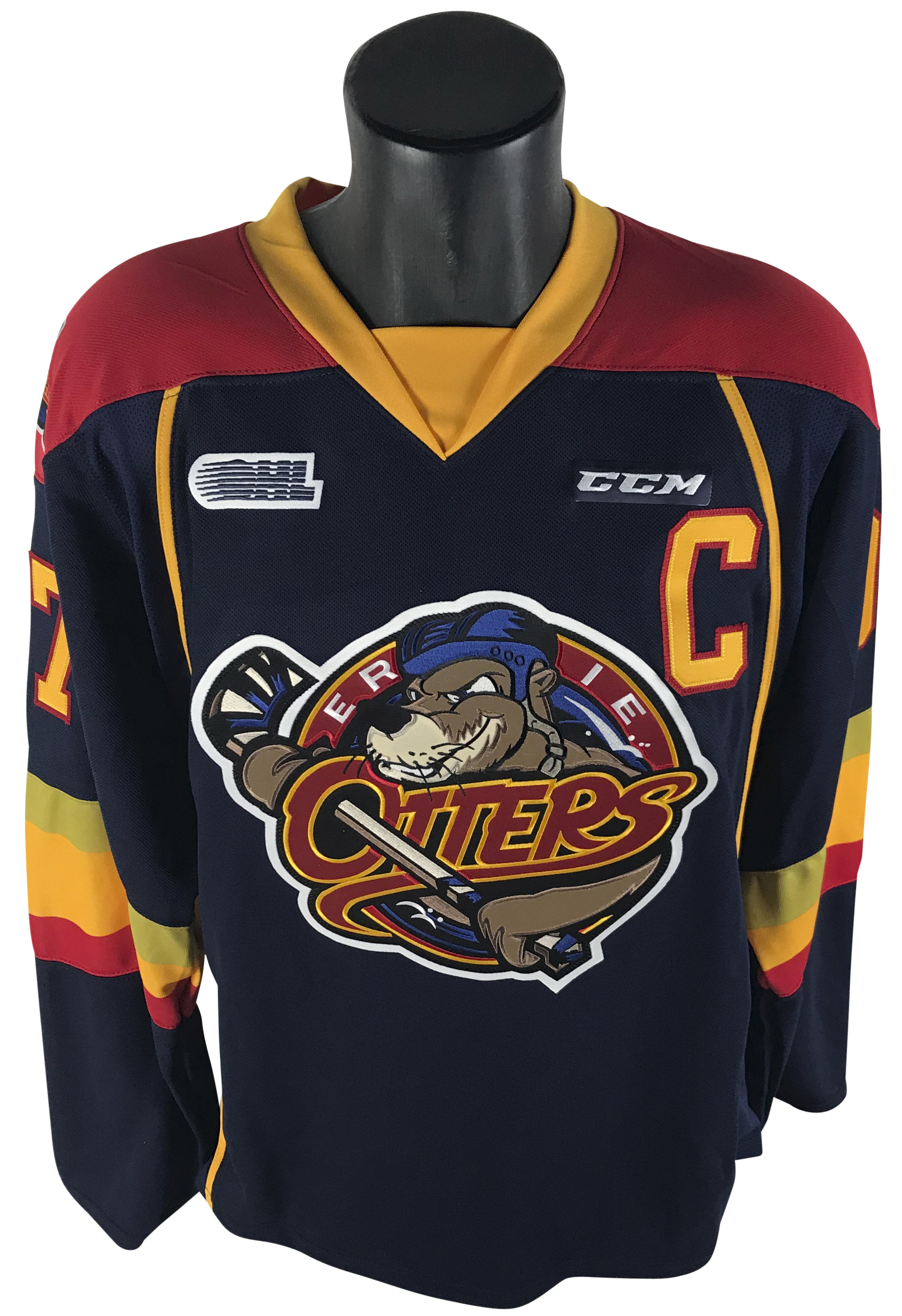 Lot Detail Connor McDavid Rare Signed PreRookie OHL Otters Jersey (JSA)