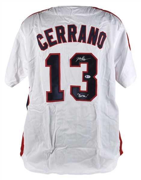 Major League: Dennis Haysbert Signed Cerrano Jersey (BAS/Beckett)