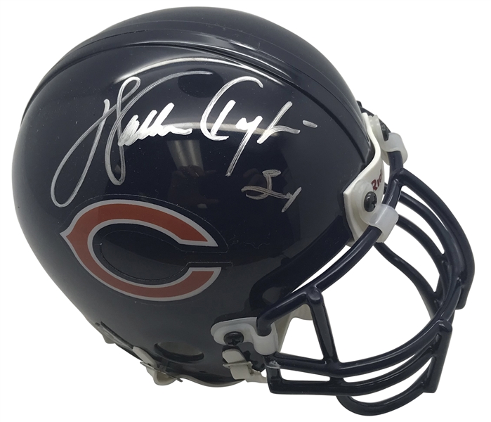 Walter Payton Near-Mint Signed Chicago Bears Mini Helmet (Beckett/BAS Guaranteed)