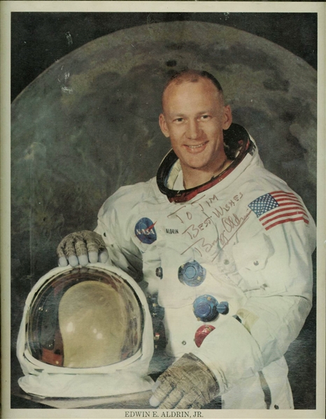 Apollo 11: Buzz Aldrin Signed 8" x 10" NASA Photograph (Beckett/BAS Guaranteed)