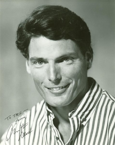 Christopher Reeve Signed 8" x 10" Black & White Photograph (Beckett/BAS Guaranteed)