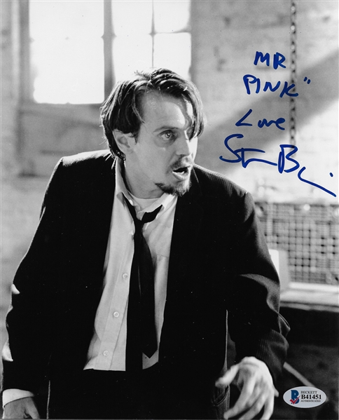 Steve Buscemi In-Person Signed 8" x 10" Photo from "Reservoir Dogs" with Rare Mr. Pink Insc! (Beckett/BAS)